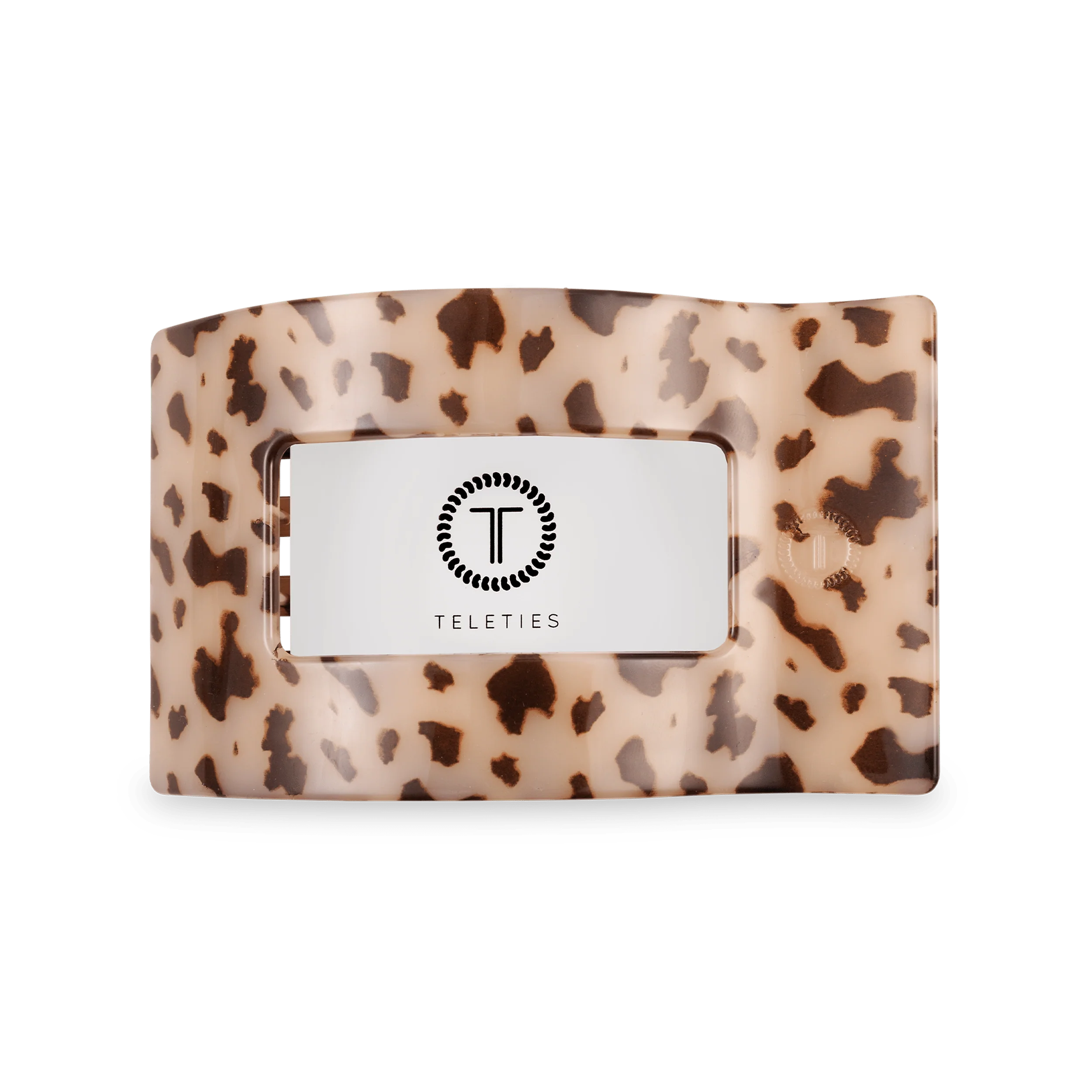 Blonde Tortoise Medium Flat Rectangle Hair Clip - Image 3