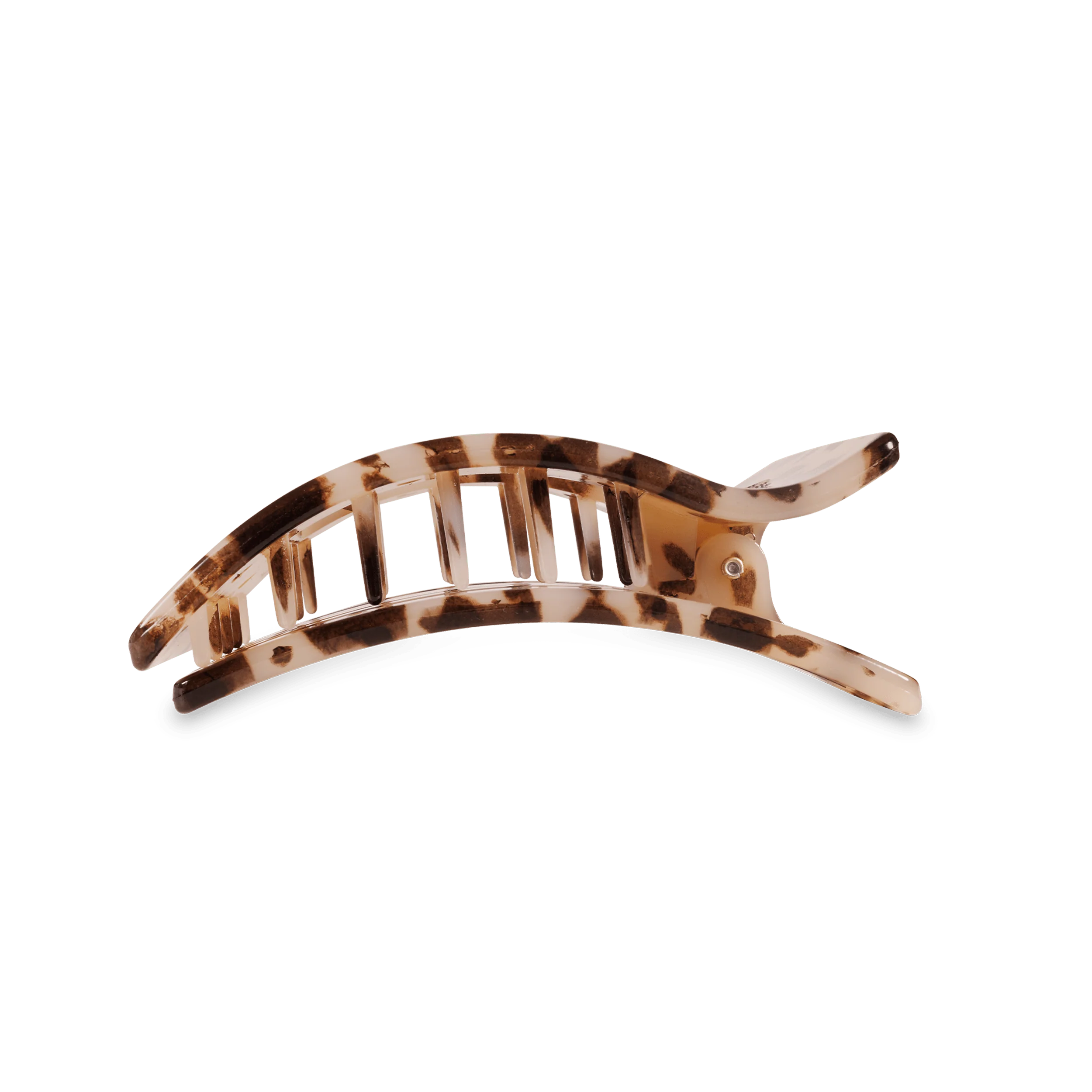 Blonde Tortoise Medium Flat Rectangle Hair Clip - Image 4