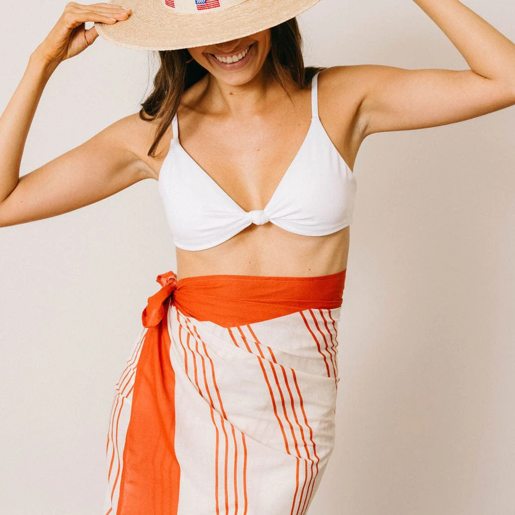 Cherry Pinstripe Sarong - Image 6