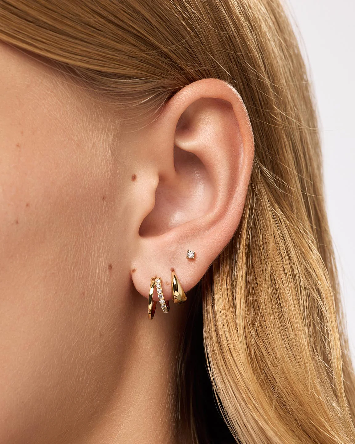 Toda Double Hoop Earrings - Image 2