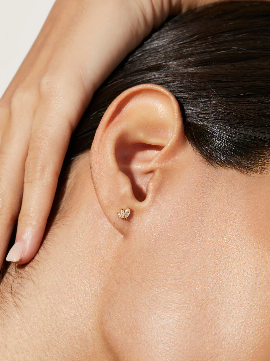 Kennedy Gold Stud Earrings - Image 4