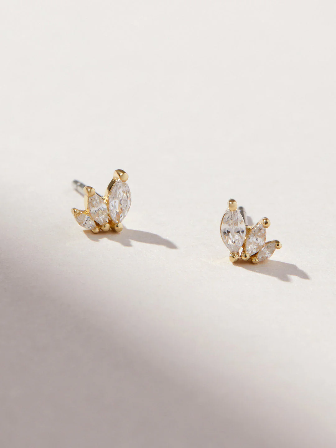 Kennedy Gold Stud Earrings - Image 6