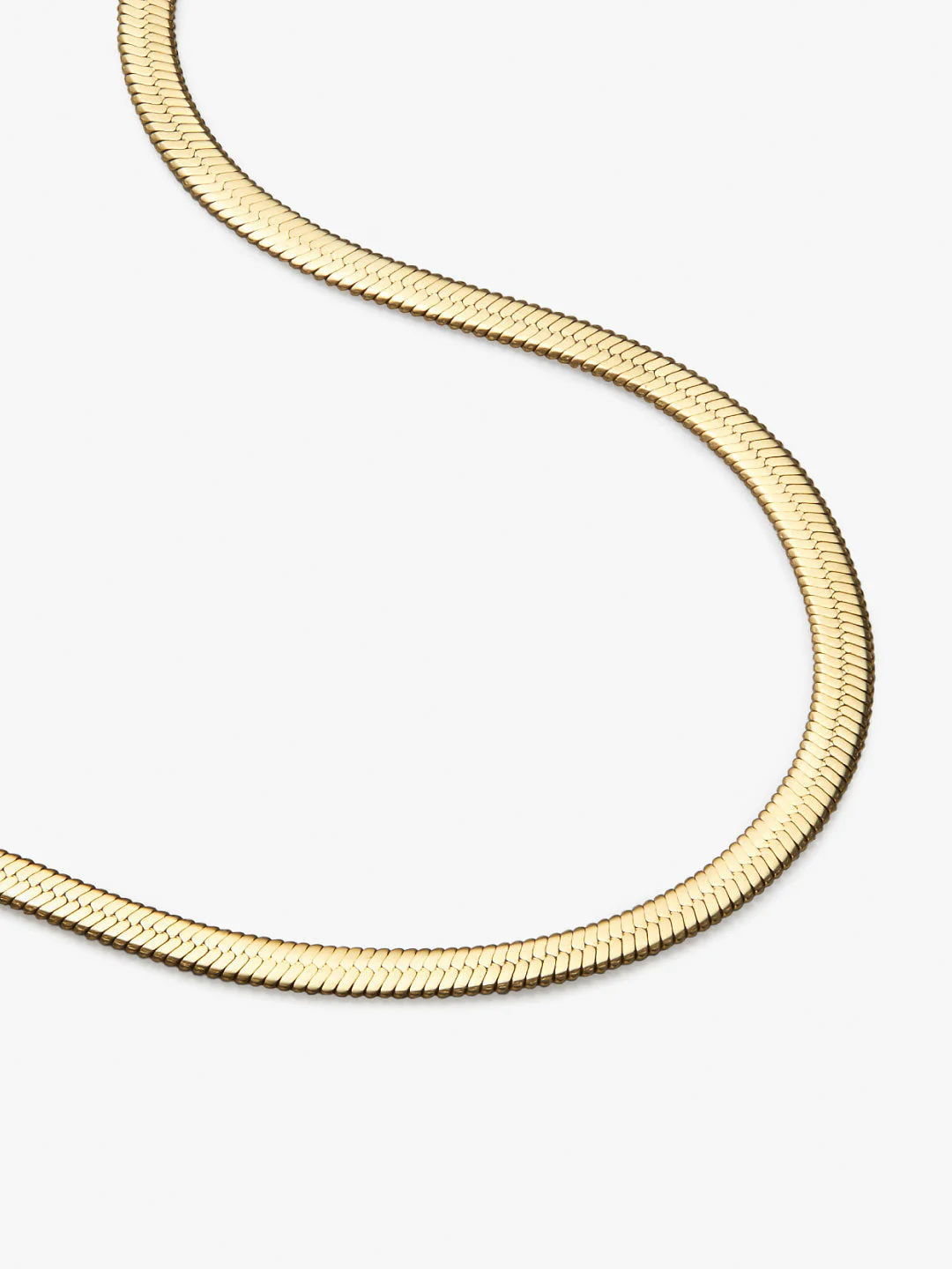 Ina Herringbone Chain Necklace - Image 3