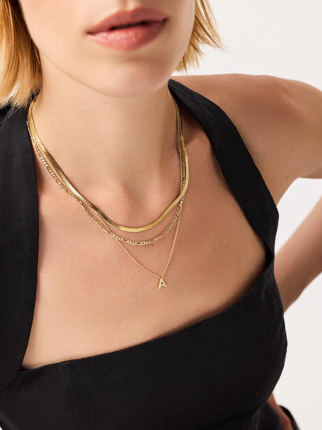 Ina Herringbone Chain Necklace - Image 6