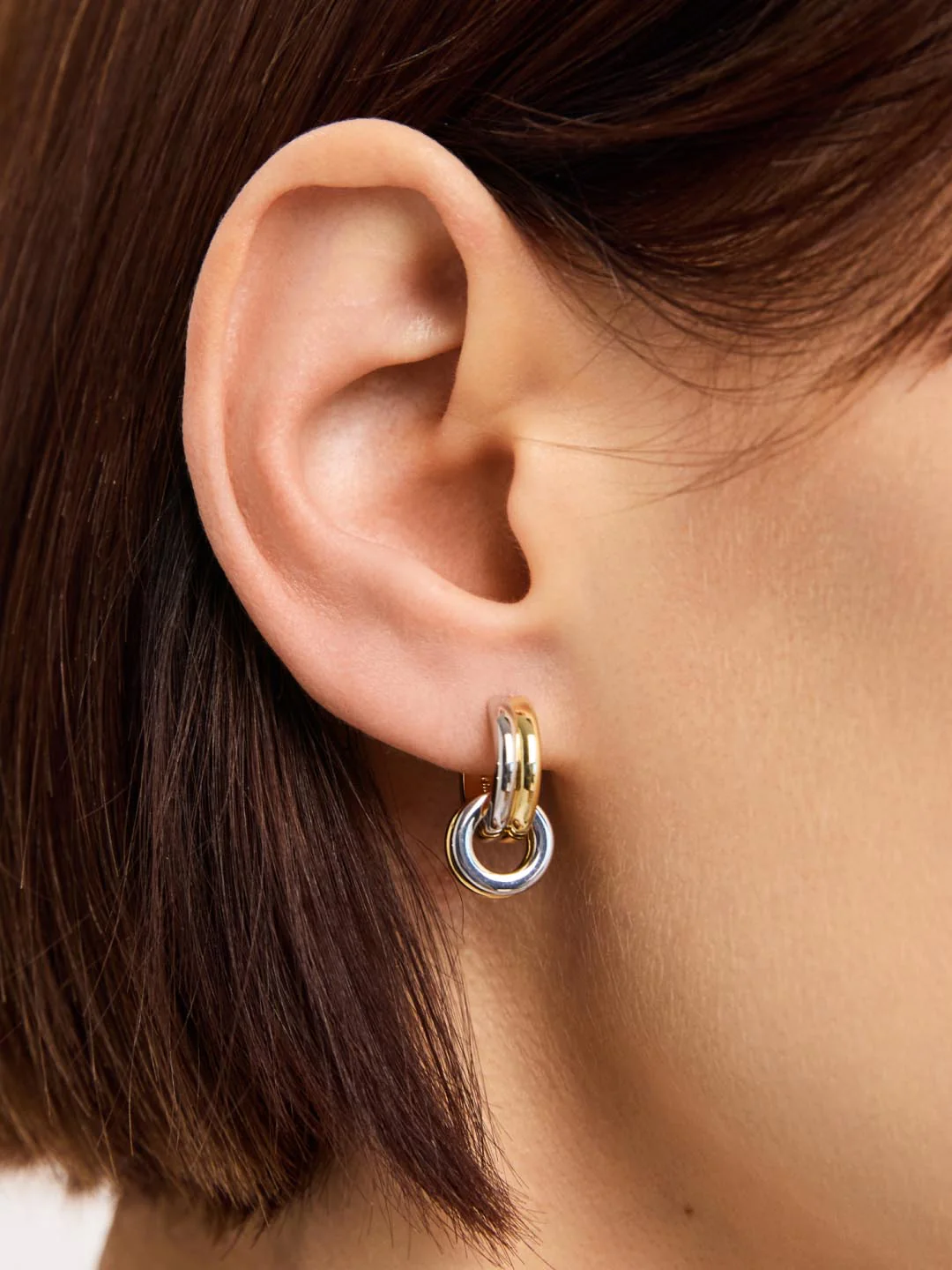 Asher Huggie Drop Earrings - Image 3