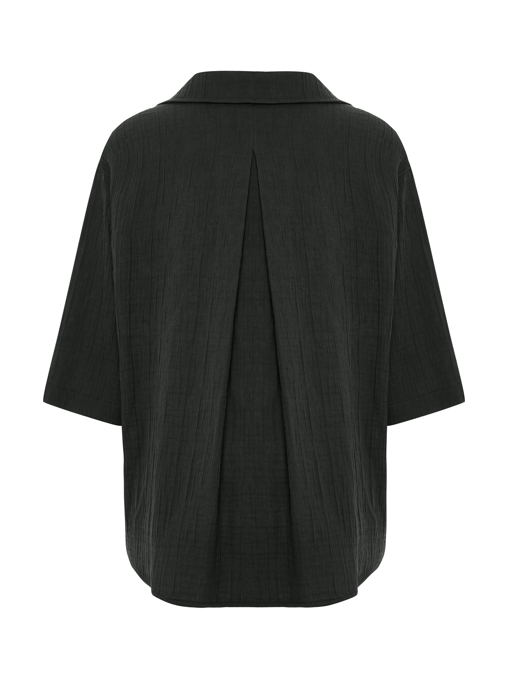 Kaya Boyfriend Shirt - Charcoal - Image 12