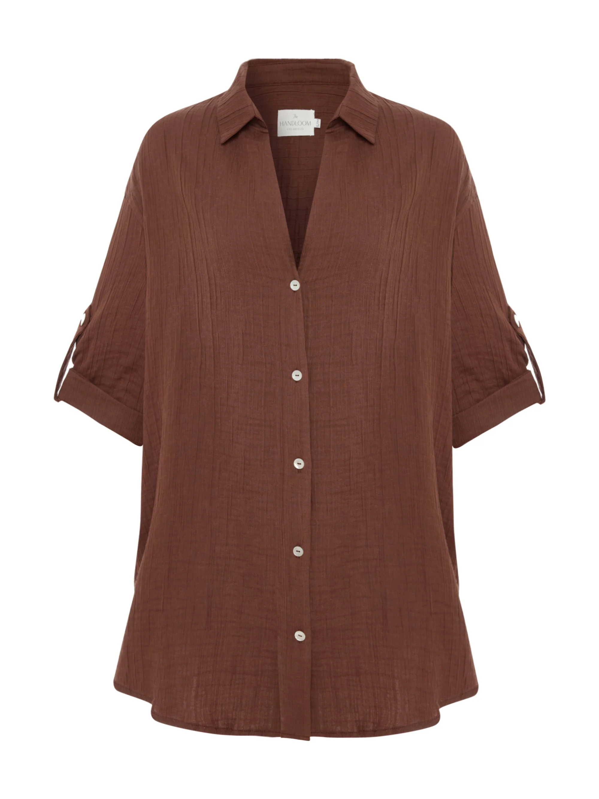Kaya Oversized Shirt Dress - Terracotta - Image 9