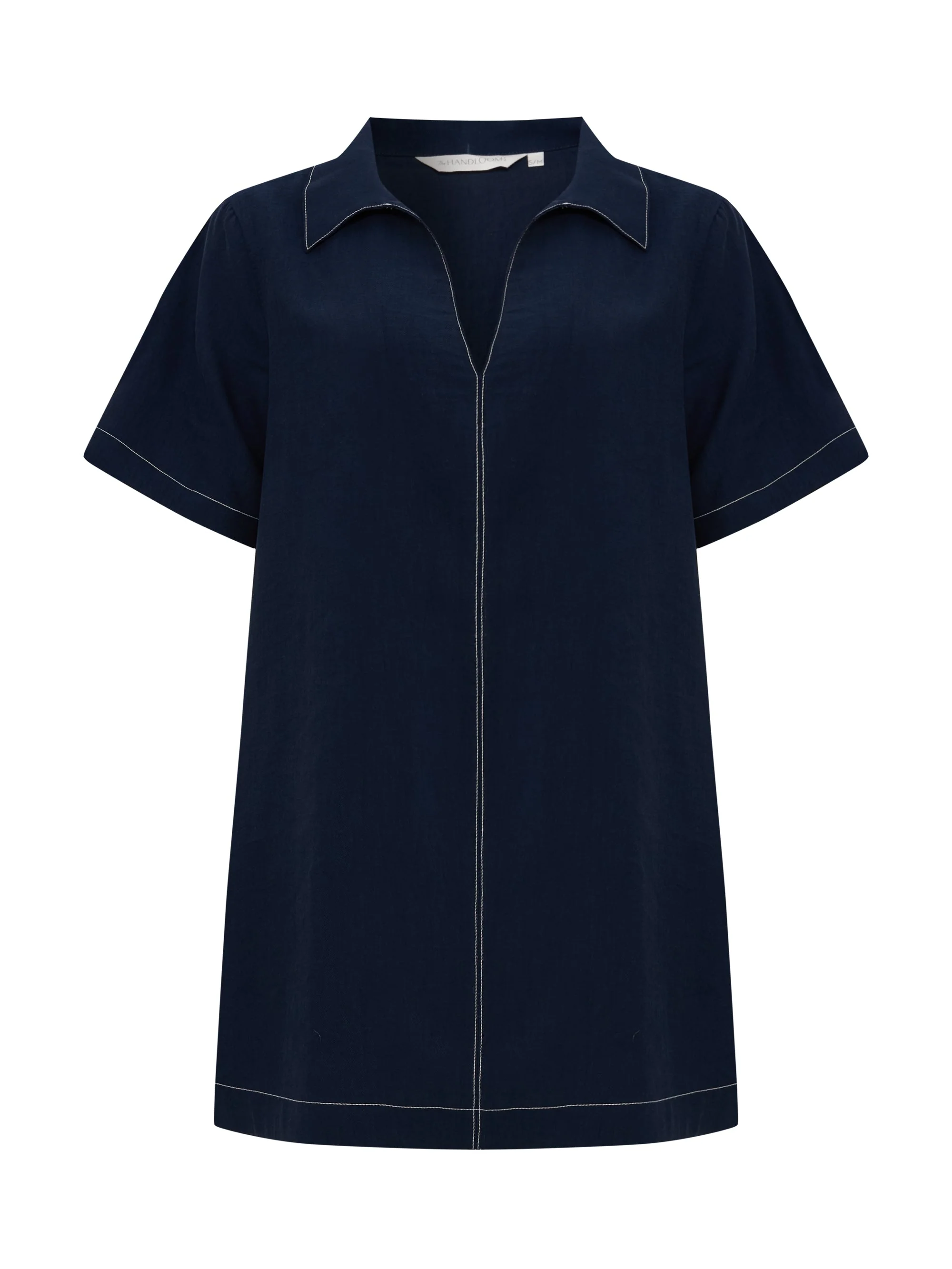 Mae Popover Mini Dress - Navy - Image 7
