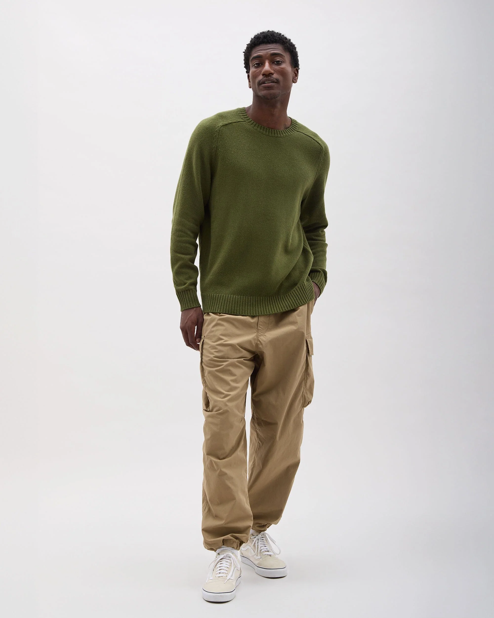 Mens Noel Sweater - Cotton Sweater Knit - Cypress - Image 2