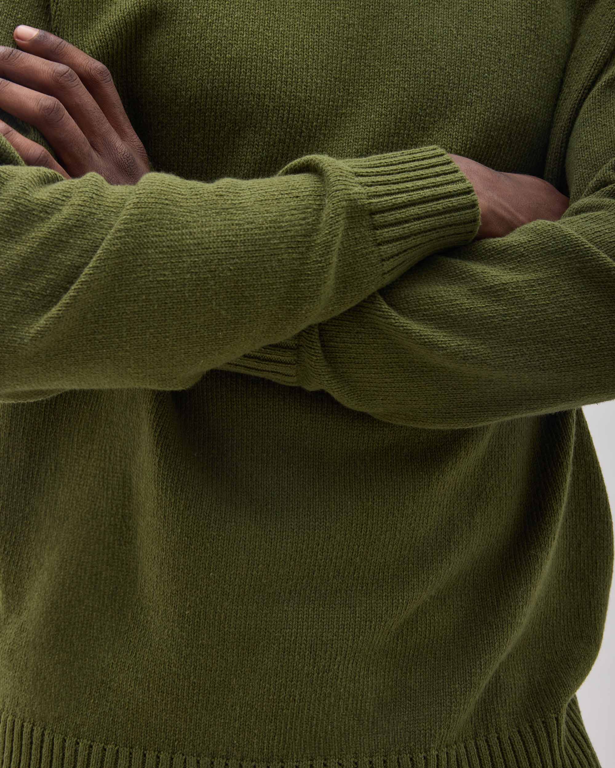 Mens Noel Sweater - Cotton Sweater Knit - Cypress - Image 5