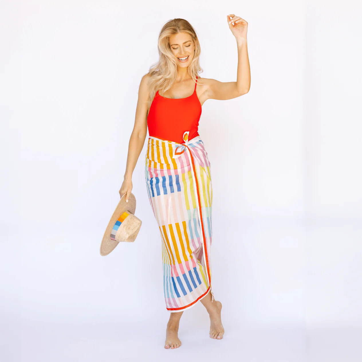 Rainbow Stripe Sarong - Image 3