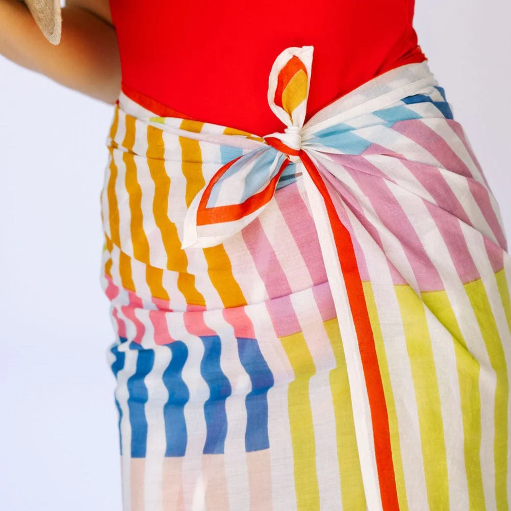 Rainbow Stripe Sarong - Image 5