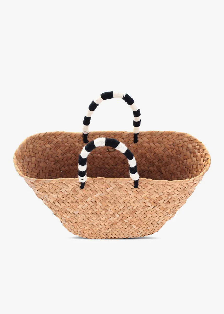 St Tropez Pom Pom Straw Tote - Image 2