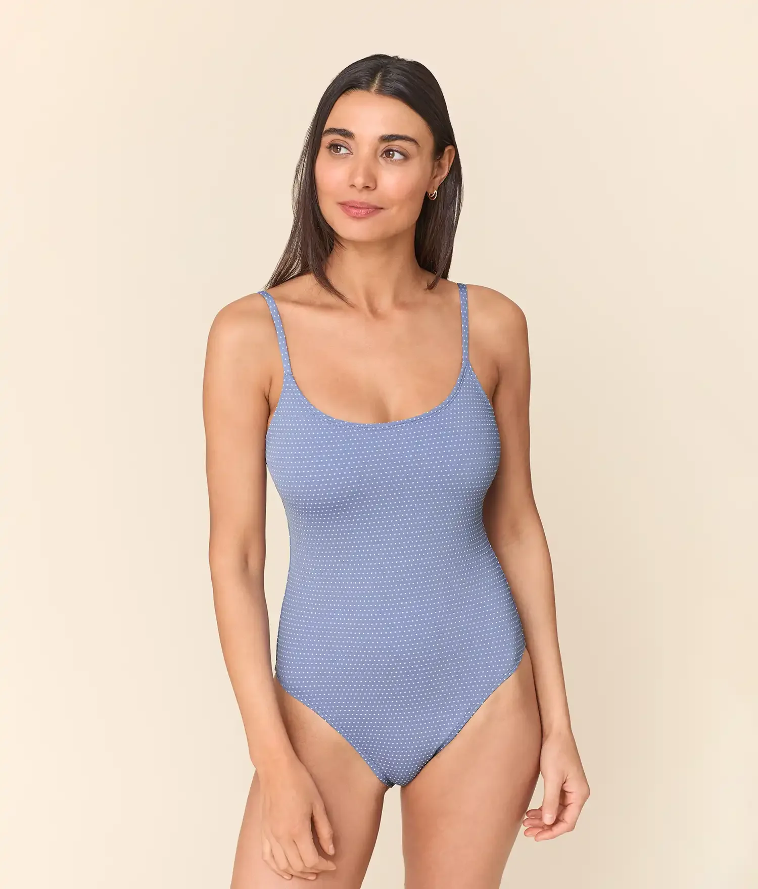 The Amalfi One Piece - Polka Dot - Wisteria - Classic