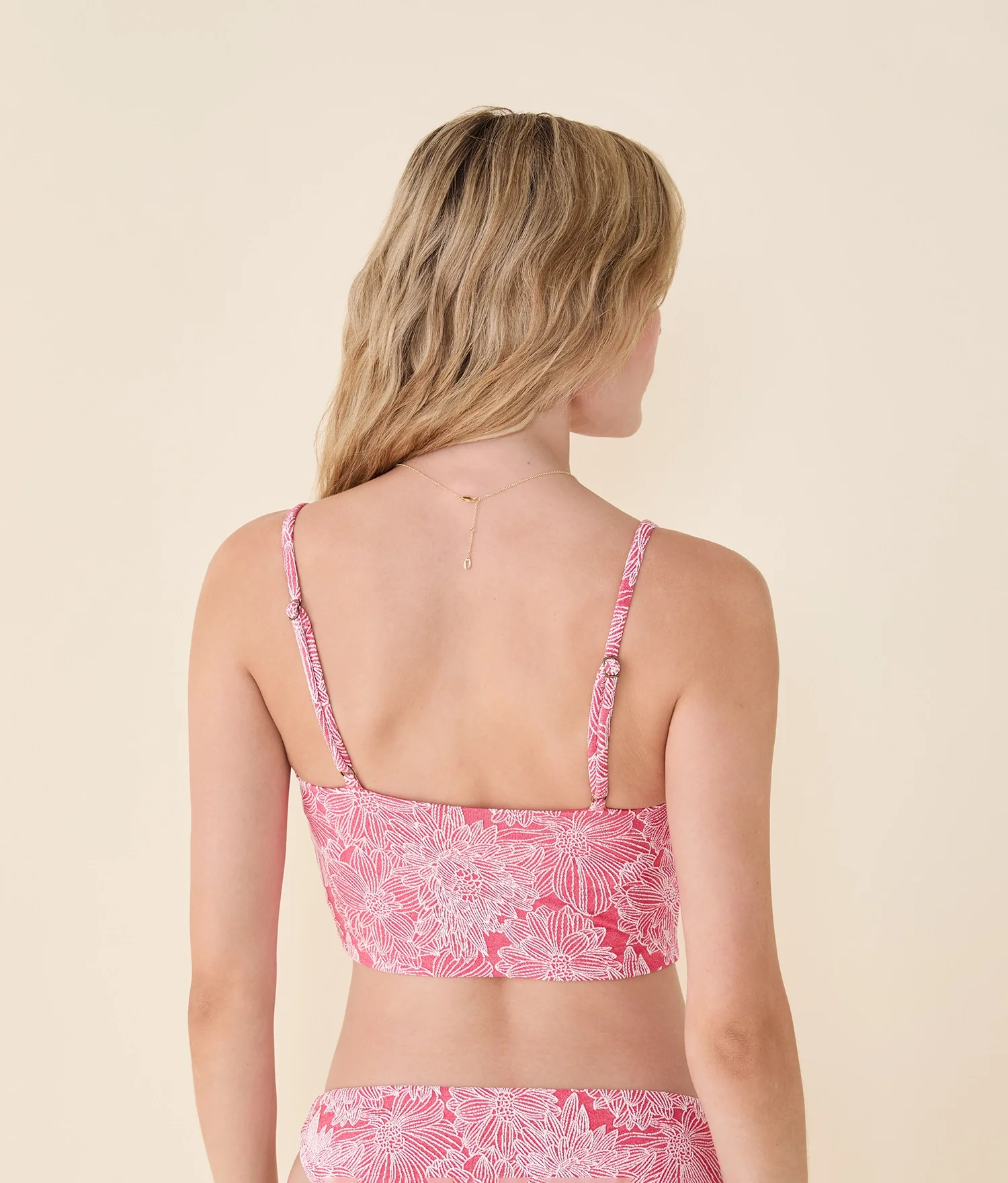 The Amalfi Tankini - Garden Jacquard - Peachy - Image 2