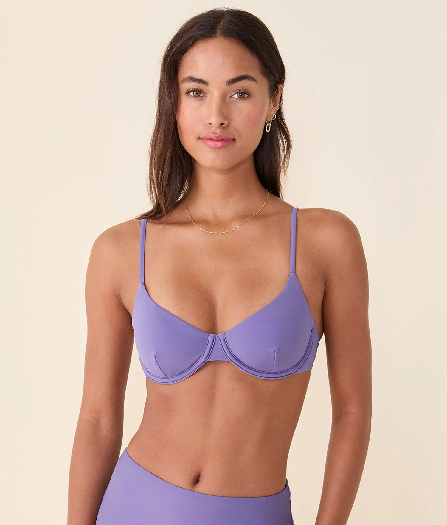 The Bermuda Bikini Top - Eco Nylon - Amethyst