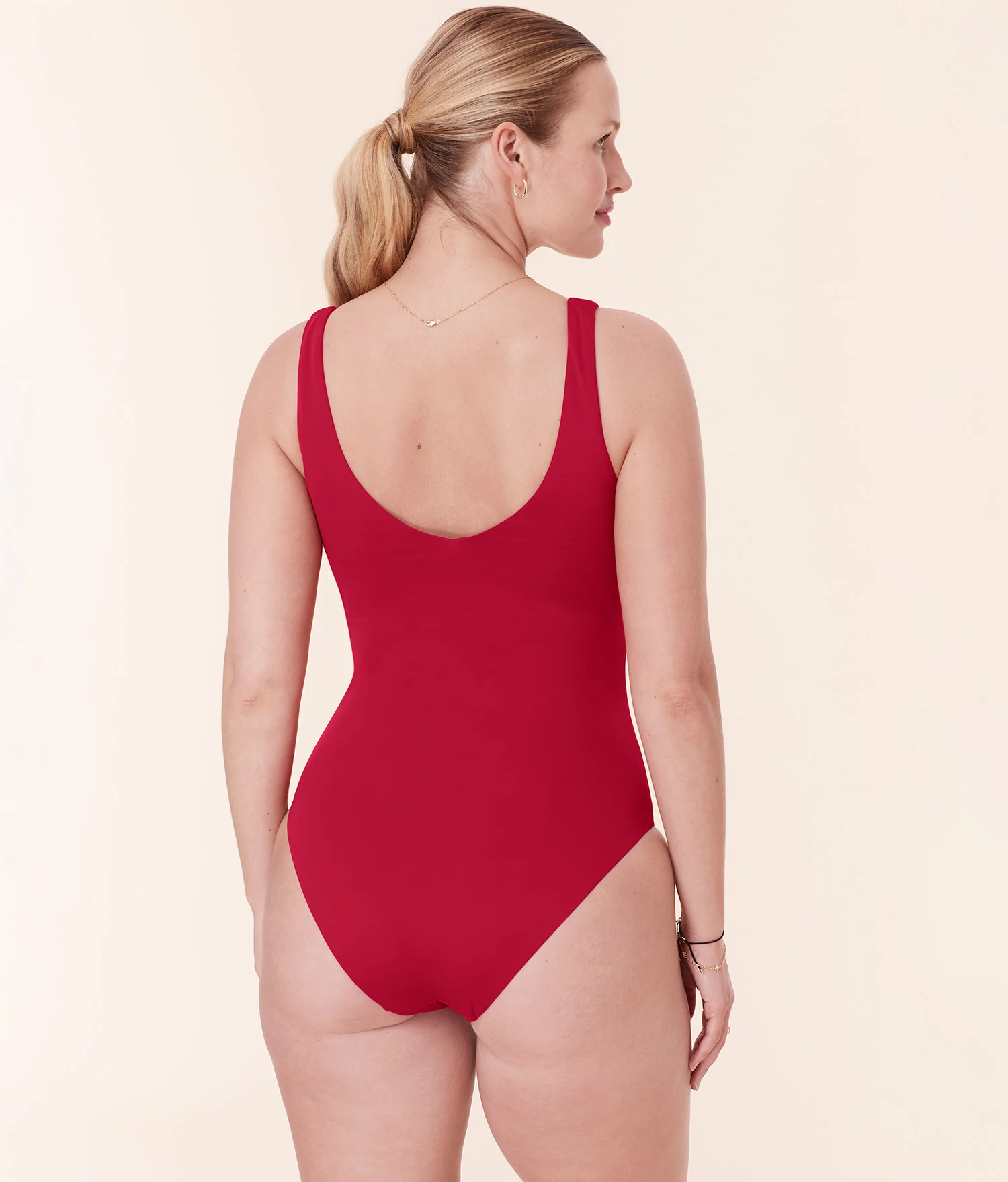 The Bonita One Piece - Eco Nylon - Garnet - Long Torso - Image 6
