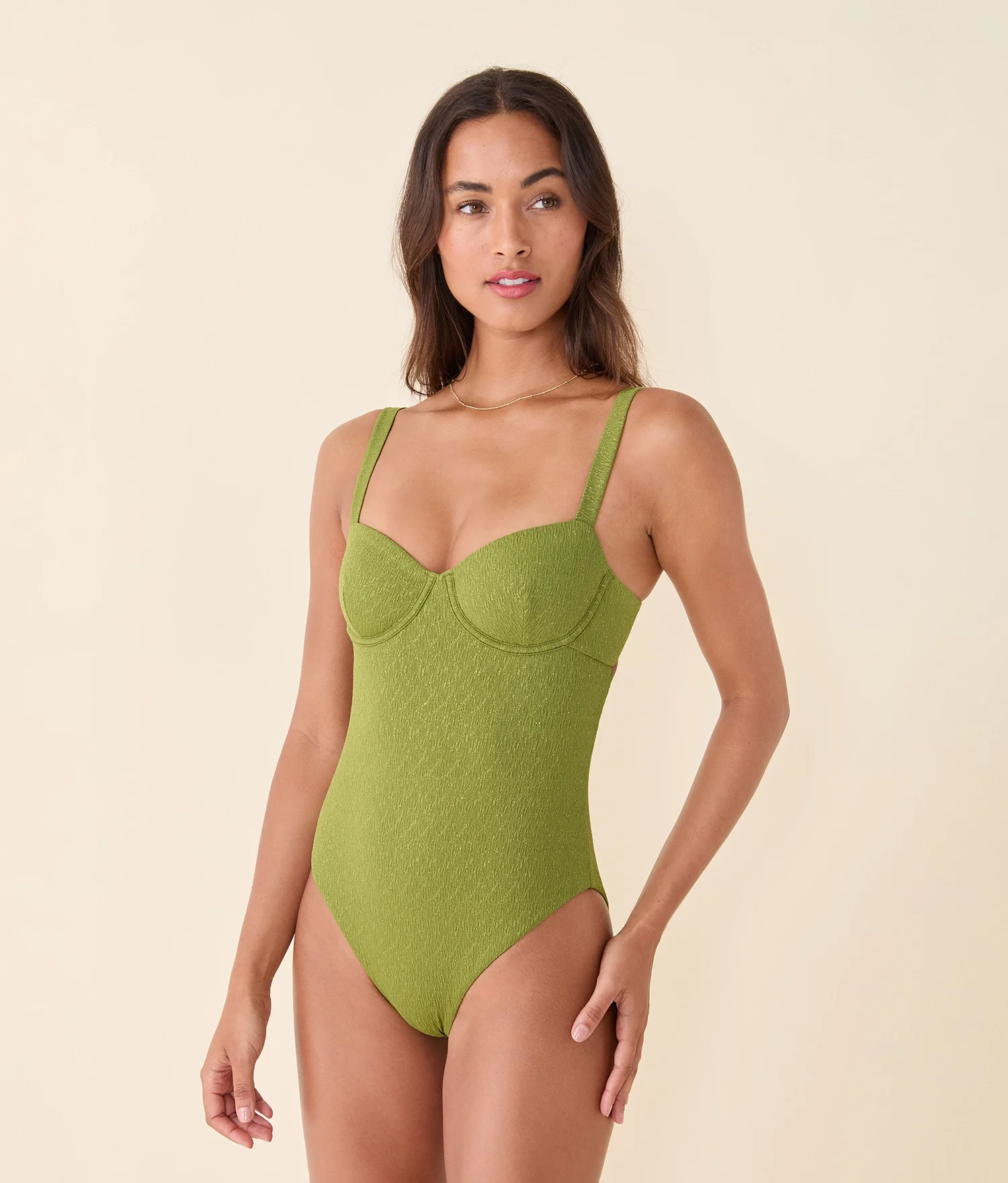 The Dorset One Piece - Shimmer - Cactus - Classic