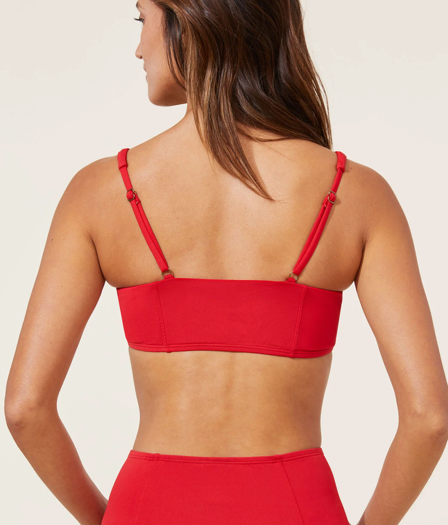 The Havana Bikini Top - Flat - Cherry Red - Image 7