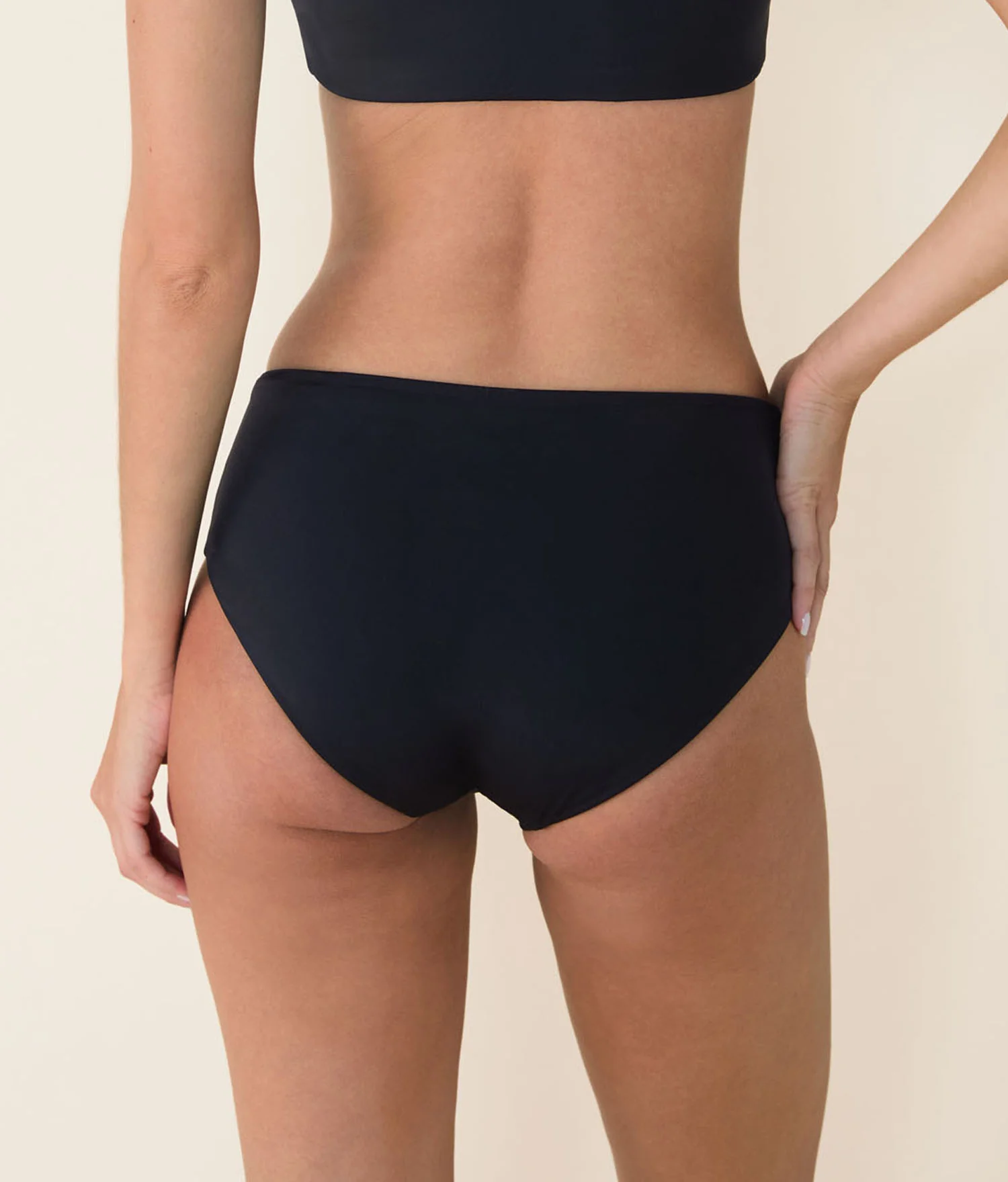 The Hipster Bikini Bottom - Eco Nylon - Black - Image 2