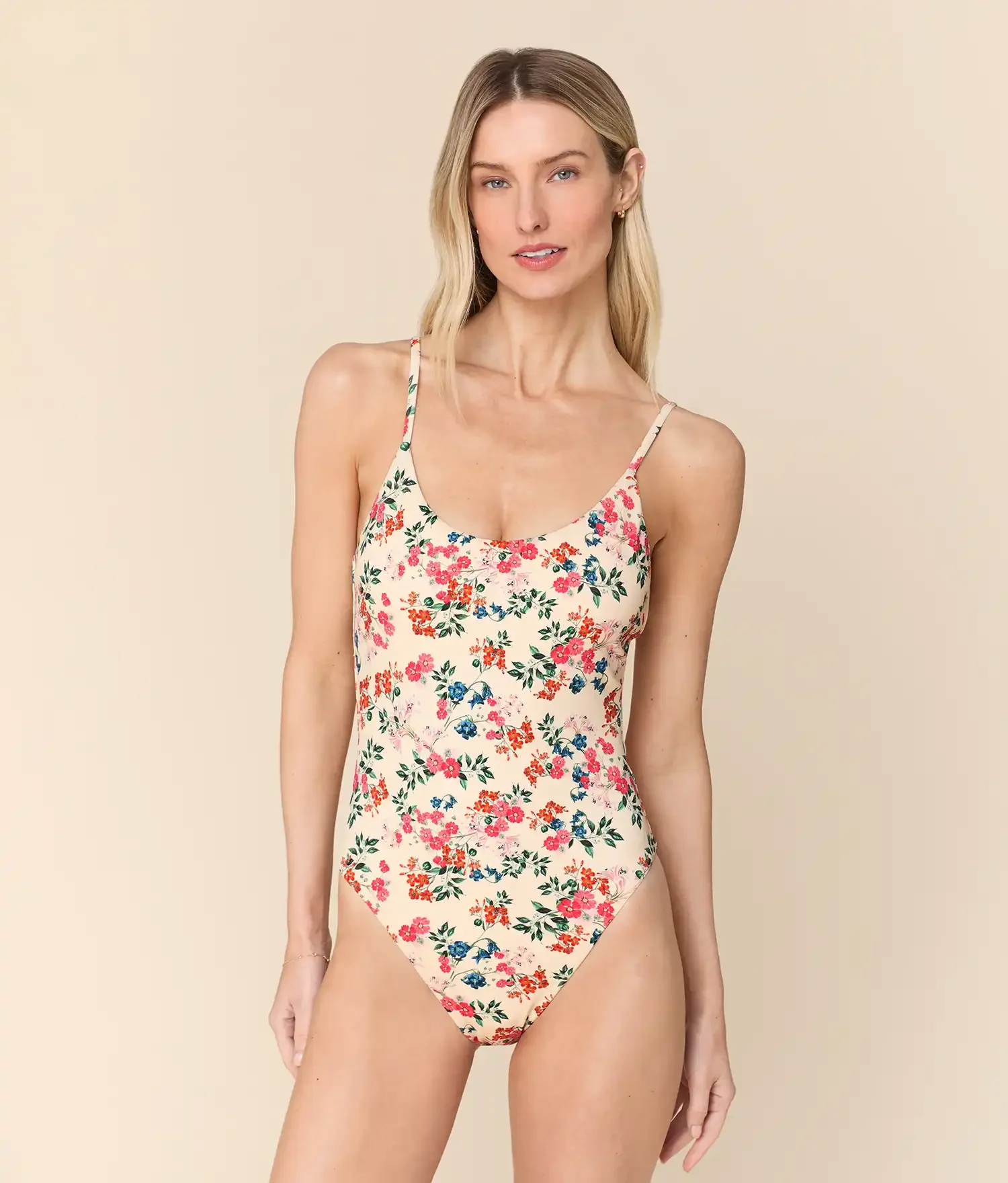 The Liku One Piece - Eco Nylon - Riviera Floral - Classic