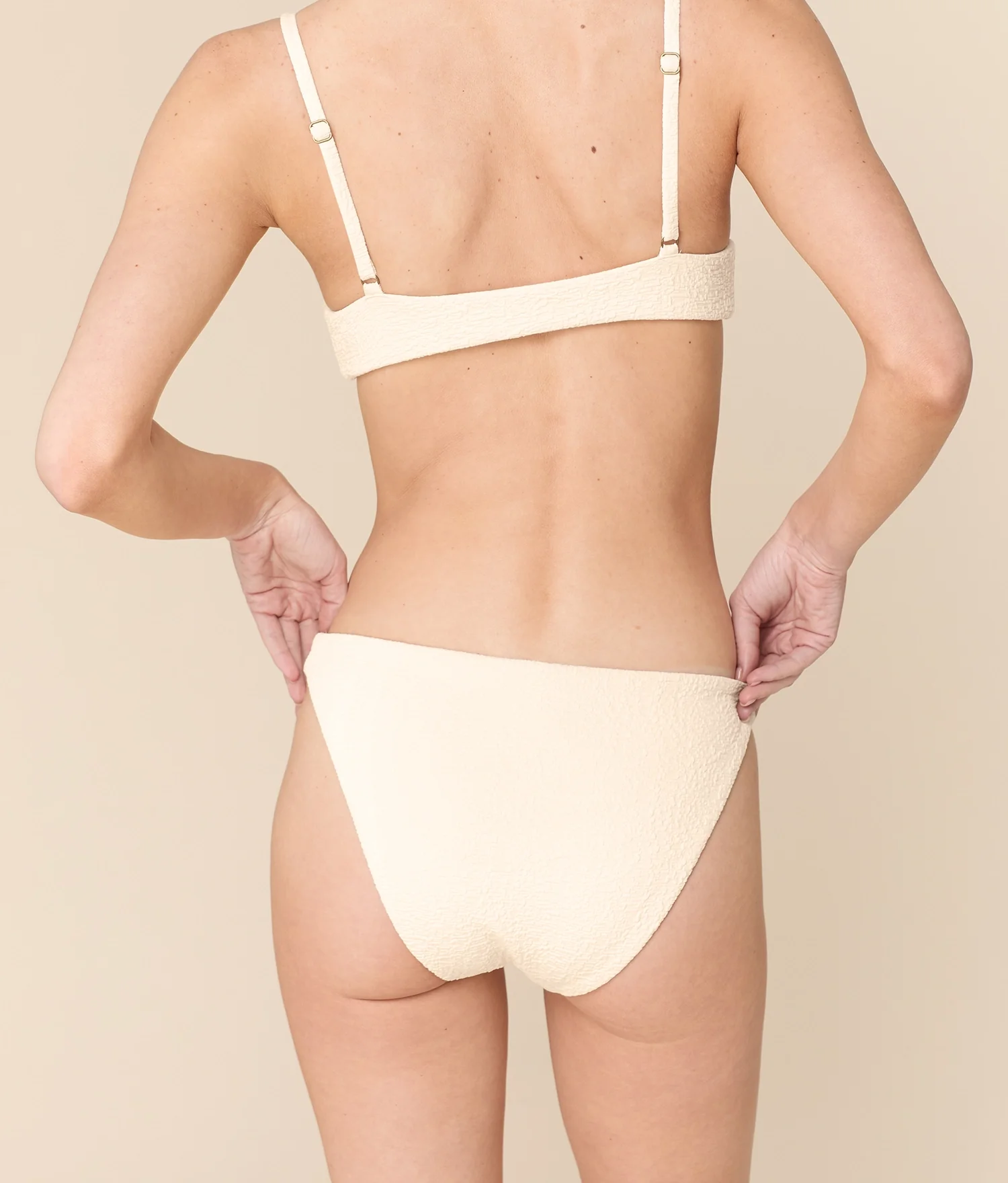 The Signature Bikini Bottom - Crinkle - Gardenia - Image 2
