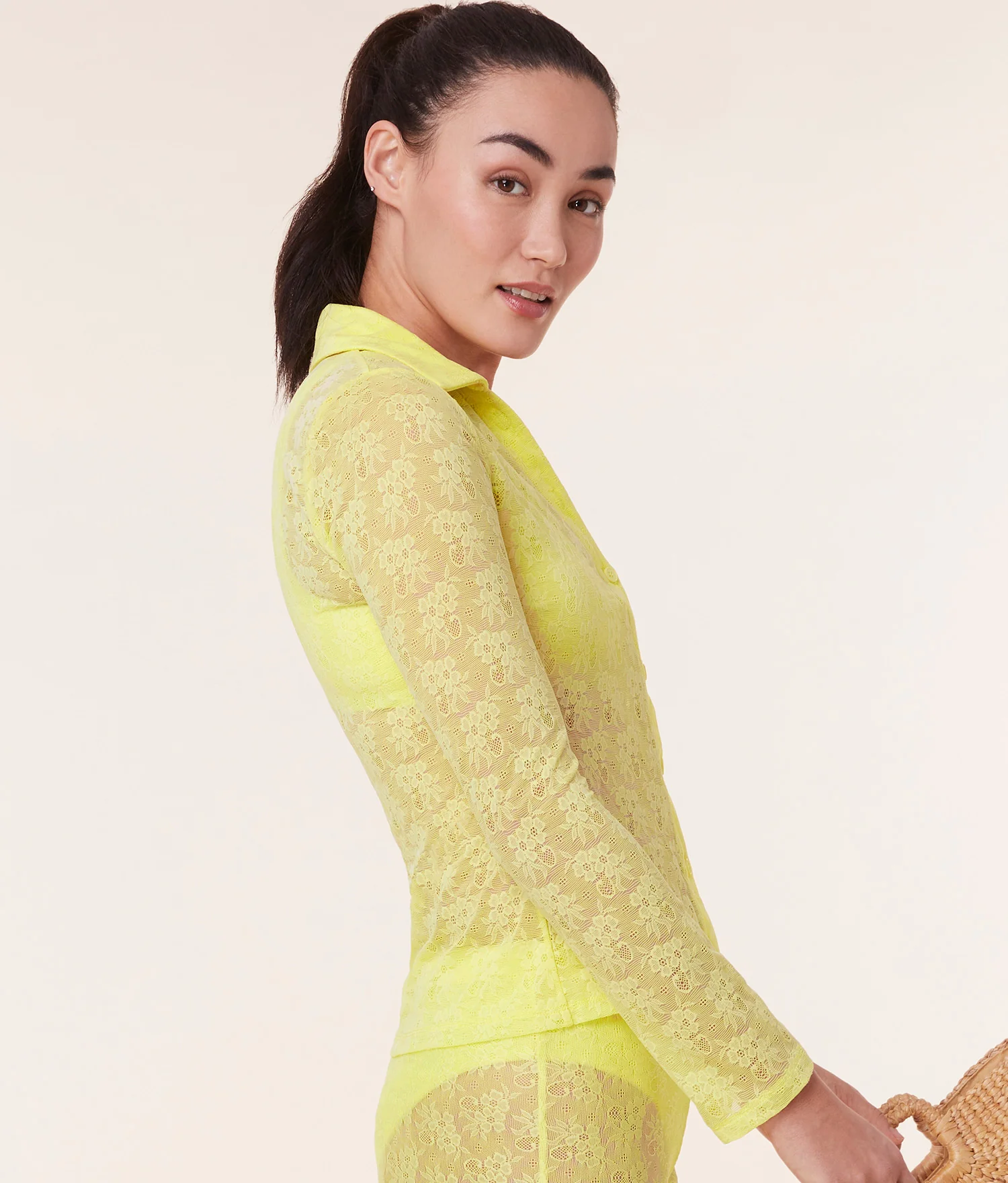 The Suva Top - Floral Lace - Limeade - Image 3