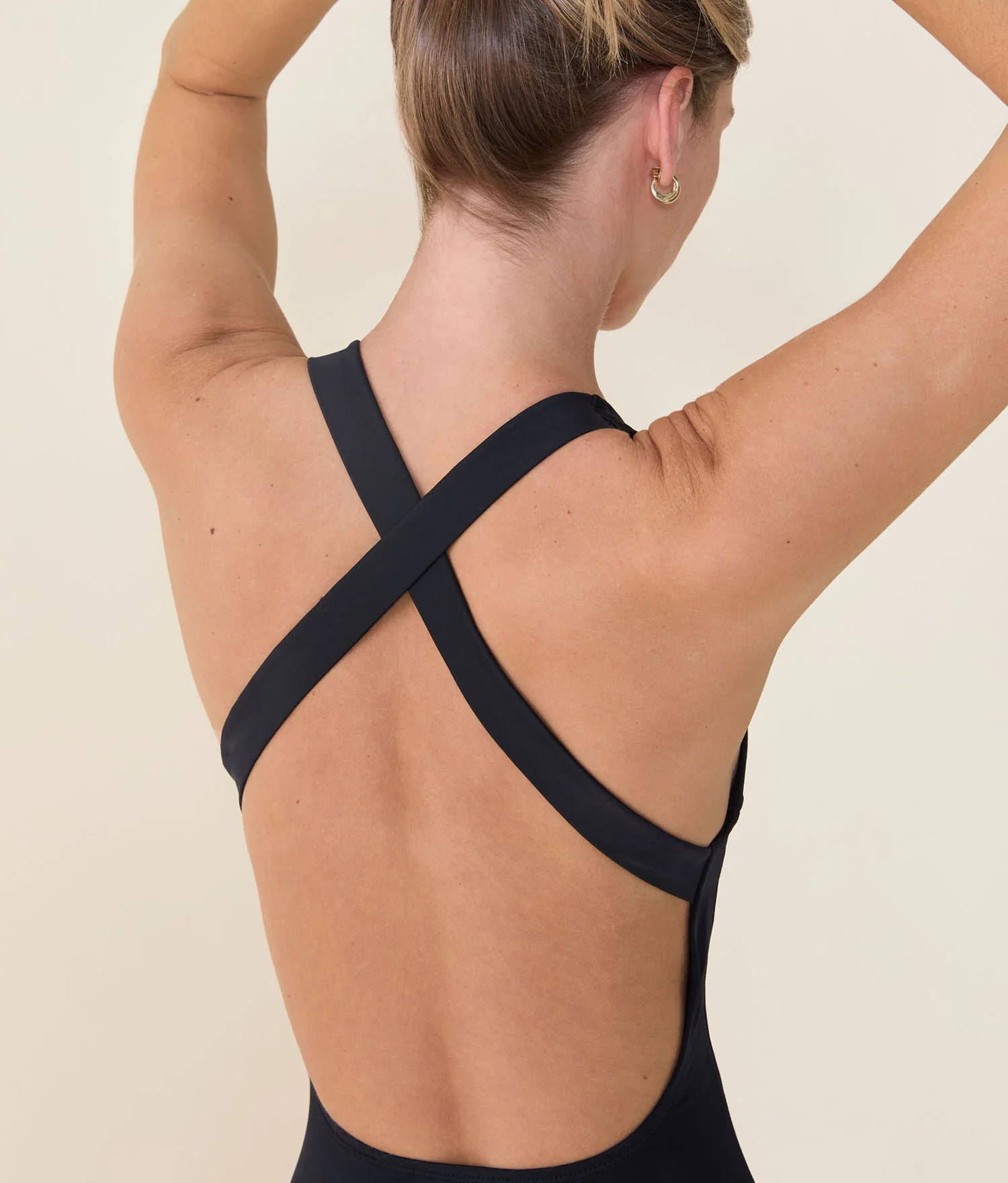 The Tulum One Piece - Eco Nylon - Black - Long Torso - Image 4