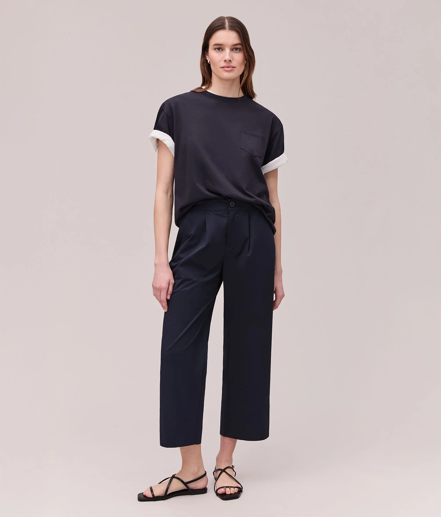 Womens Cotton Poplin Street Pant - Cotton Poplin - Evening Blue - Image 4
