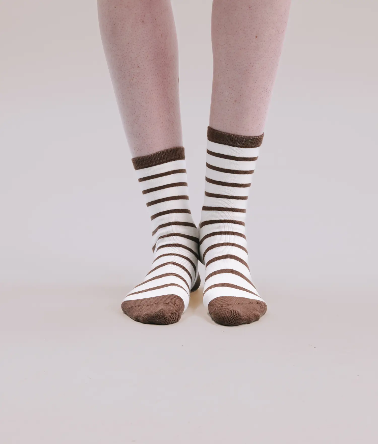 Womens Crew Sock - Cotton Blend - Mustang Comi Stripe