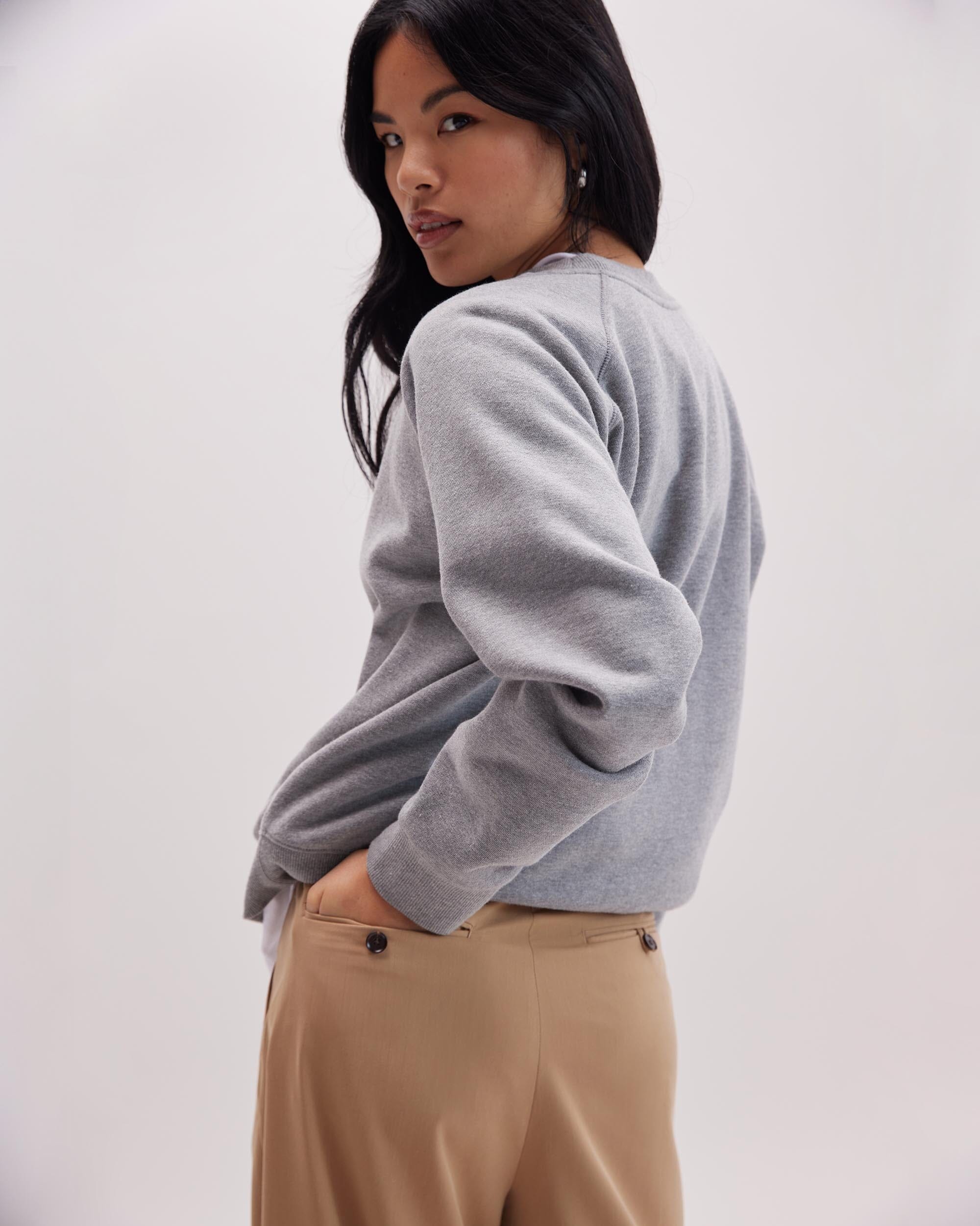 Womens Sophia Fluid Wide Leg Trouser - Polyester Modal Twill - Khaki - Image 6